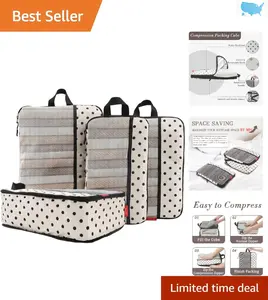 Maximize Your Luggage Space with 4 Ultralight Expandable Compression Packing Cubes - Effortless Travel Organization for Every Adventure!