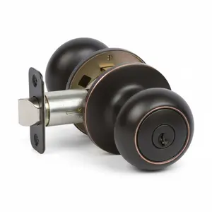 Bedford Keyed Entry Door Knob, Oil Rubbed Bronze