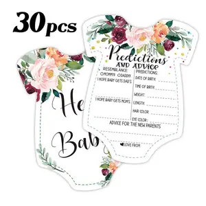 30PCS Baby Shower Prediction Cards-  boy or girl  Keepsake Gender Reveal party Atmosphere decoration