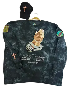 The Comforter - Elevated Threads Sweatshirt / Black Midweight Tie-Dyed