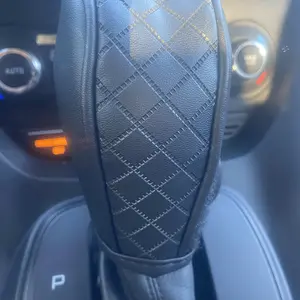 PU Leather Car Automatic Shift Knob Cover, Non-slip Car Gear Shift Protective Cover, Car Interior Accessories, Car Interior Kit