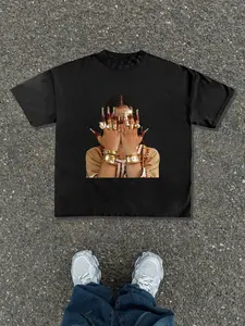 Men's Round Neck Short Sleeve Fitted T-Shirt, Casual Top with Trendy Unique Graphic Pattern Print Design, Perfect for Daily Wear, Fashion Versatile