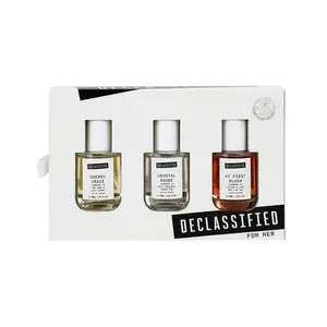 Declassified Eau de Parfum Set Crystal Rouge Cherry Craze At First Blush 30ml Each Orange Blossom Saffron Cherry Amber Marshmallow Vegan Cruelty Free