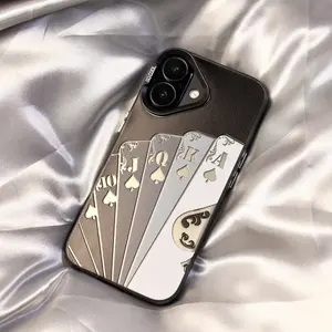 Compatible with 17 16,15,14,13, ProMax Plus models. Features a playing card pattern design with a matte finish and anti-shock and scratch-resistant functionality.lphone17promaxcase.Stylish and suitable for both men and women.Protective CaselBest Gift