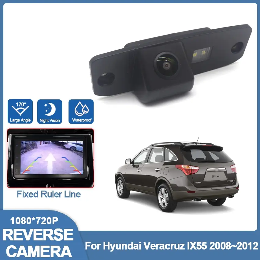 CCD HD Fisheye Rear View Camera Waterproof For Hyundai Veracruz IX55 2008 2009 2010 2011 2012 Car Reverse Parking Monitor Night Vision