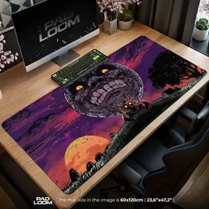 Zelda Majora's Mask Mouse Pad, Skull Kid Desk Mat, Gaming Setup, Anime Mouse Pad, Desk Mat, pc accessories.