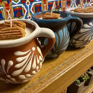 Churro soy candle - Talavera mug  16 oz
