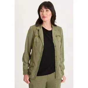Maela Twill Relaxed Blazer