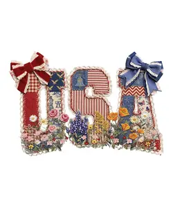 USA Faux Patchwork Ready To Press Heat Transfer