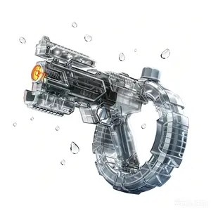 LED Summer Water Toy | Unique Space Energy Ring Design, High-Pressure Long-Range Squirt, Large Capacity Tank, Non-Toxic Safe Outdoor Kids Play Toy