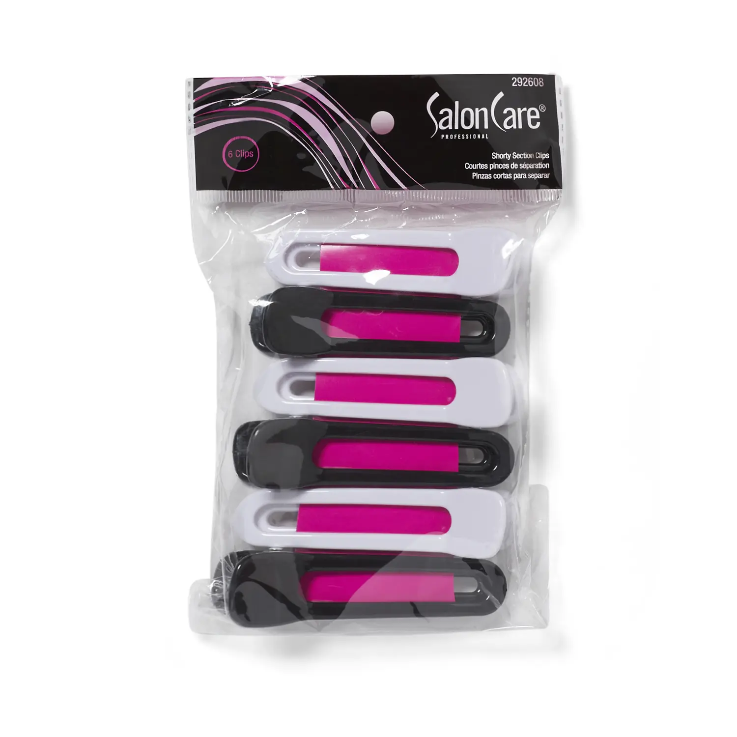 Salon Care Shorty Section Clips, Sectioning Clips, Shorty Clip