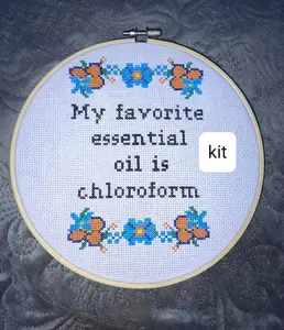 4stitchesandgiggles cross stitch kit beginner