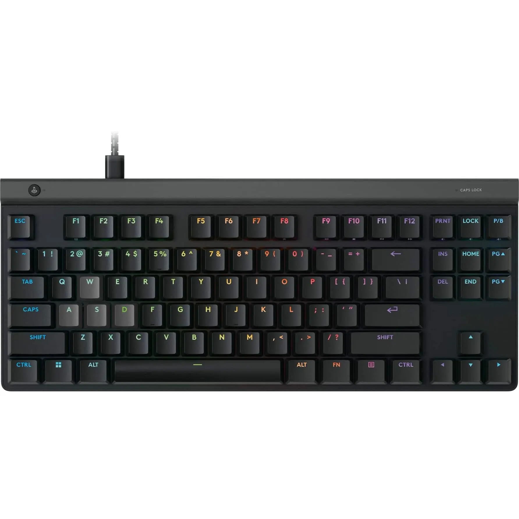 Logitech - G515 RAPID TKL Wired Mechanical Analog Low-Profile Switch Gaming Keyboard with LIGHTSYNC RGB - Black