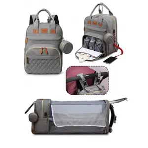 Baby Diaper Bag Backpack With Changing Station, Multifunction Portable Waterproof Large Capacity Travel Baby Changing Bags, Baby Stuff Organizer , Baby Registry Search, Baby Diaper Bags For Boys & Girls, Baby Shower Gifts, Newborn Baby Essential Gifts