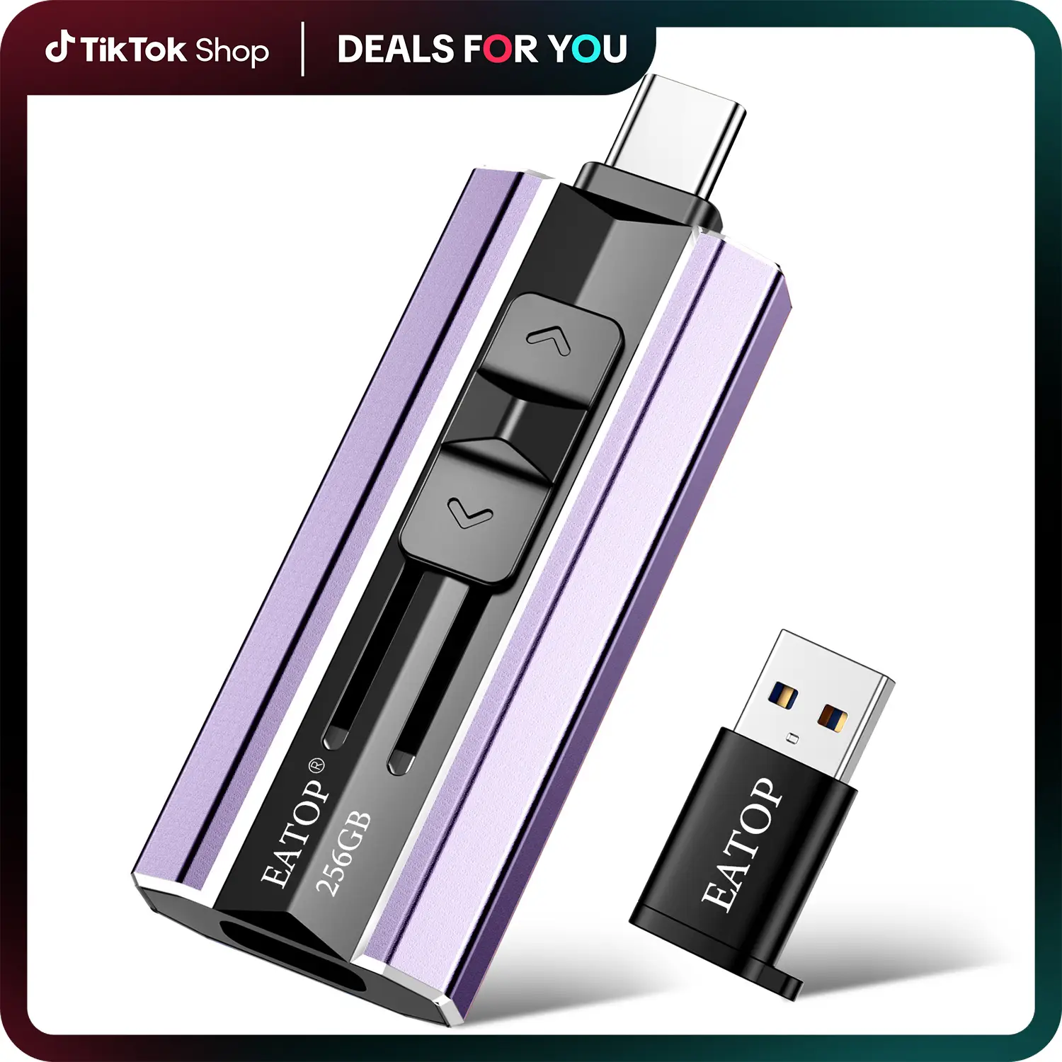 EATOP USB Flash Drive Intended for iPhone iPad, Memory Stick Storage for Photos...