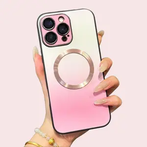 Stylish Smooth Patch Texture Case with Optional MagSafe Ring and Full Camera Lens Protection, Shockproof Phone case for iPhone 17 Pro Max 16 15 14 13 Pro Max