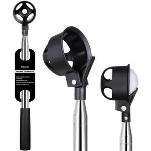Pro Auto-Lock Golf Ball Retriever, Golf Ball Retriever Telescopic for Water 9Ft/12Ft/14.5Ft/16.3Ft with Heavy-Duty Stainless Steel Shaft & Non-Slip Rubber Grip