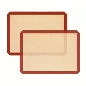 Reusable Silicone Baking Mats, Non-Stick Heat Resistant, Food Grade, Oven Safe, Perfect for Cookies Macarons Bread Pastries