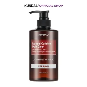[KUNDAL] Natural Caffeine Scalp Reset Shampoo, Thinning Hair Revitalization, Oil & Buildup Removal, Scalp Care, Thickening Shampoo, All Hair Types, 16.9Fl Oz Cherry Blossom Daily Haircare Cleanser