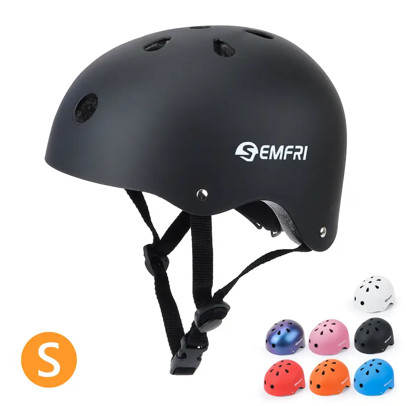 Kids Outdoor Biking Helmet - Adjustable, Lightweight, 8-Color, Durable ABS Construction, Ventilated, Extreme, Hygienic, 0.85-Inch Thick EPS Inner Shell, Secure Fit for 3-8 Years Old Boys & Girls, Fits Skating, Cycling