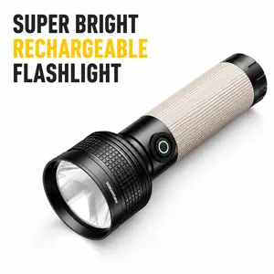 wapentake FY-015 Rechargeable LED Flashlightwith Five Lighting Modes, PowerfulHandheld Emergency Flashlight, Suitable forHome Camping and Daily Emergencies