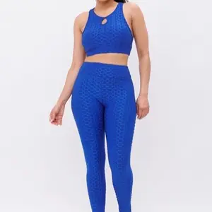 Keyhole Two Piece Honeycomb Bubble Outfit