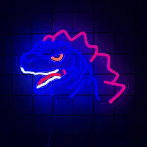 Dinosaur Neon Sign for Wall Decor Dino  Neon Light Sign for Boys Girls Room Gameroom Holiday Birthday Christmas Gift