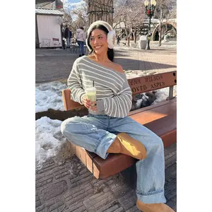 Mika Off Shoulder Oversized Sweater