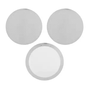 3 Pack Metal Reusable Coffee Filter Mesh for AeroPress Coffee Maker Espresso Maker, Silver