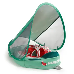 Heccei FoamCore Classic Watermelon Safety Baby Float for 3M-2Y I UPF 50+ Removable Canopy
