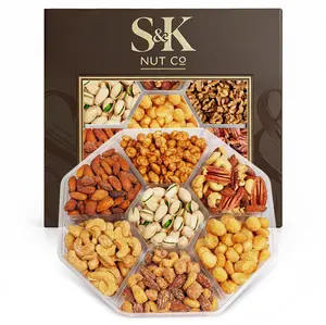 Premium Gourmet Nuts Gift Tray – 7 Sweet & Roasted Nut Varieties, Ready-to-Gift Snack Box, 1 lb Assorted Nuts