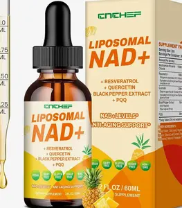 Liposomal NAD Supplement - 1500mg NAD+ Liquid Drop for Women & Men Nicotinamide Riboside Chloride & Resveratrol Complex - Cellular Renewal, Anti-Aging Support - 30 Servings (2 fl oz)