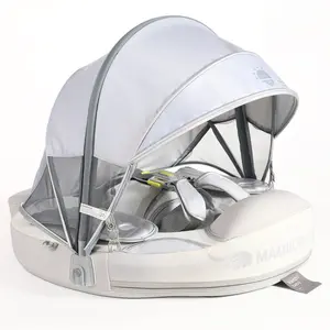 Heccei FoamCore Ultra Safety Angel Baby Float for 3M-2Y I UPF50+ Removable Canopy