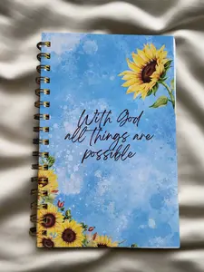 With God All things are Possible Sunflower Journal