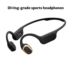 Bone conduction headphones, sports Bluetooth headphones, waterproof, noise-canceling, clear sound quality.