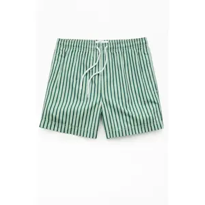 Pacsun Men's Matcha Striped 4.5" Swim Trunks