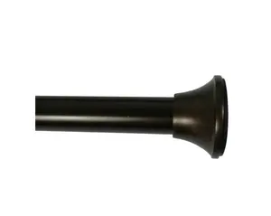 Oil Rubbed Bronze Curtain Tension Rod, Adjustable from 30" to 52"