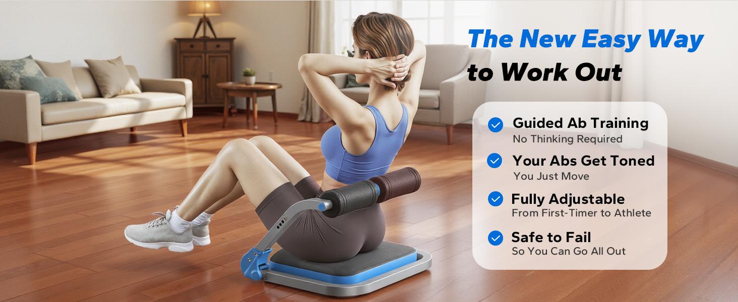 Merach Sit-Up Exercise Equipment, Ab Crunch Machine Roll-up Machine, Abdominal Workout Machine for Home Gym, Core Ab Exercise System Trainer, TikTokShopBlackFriday