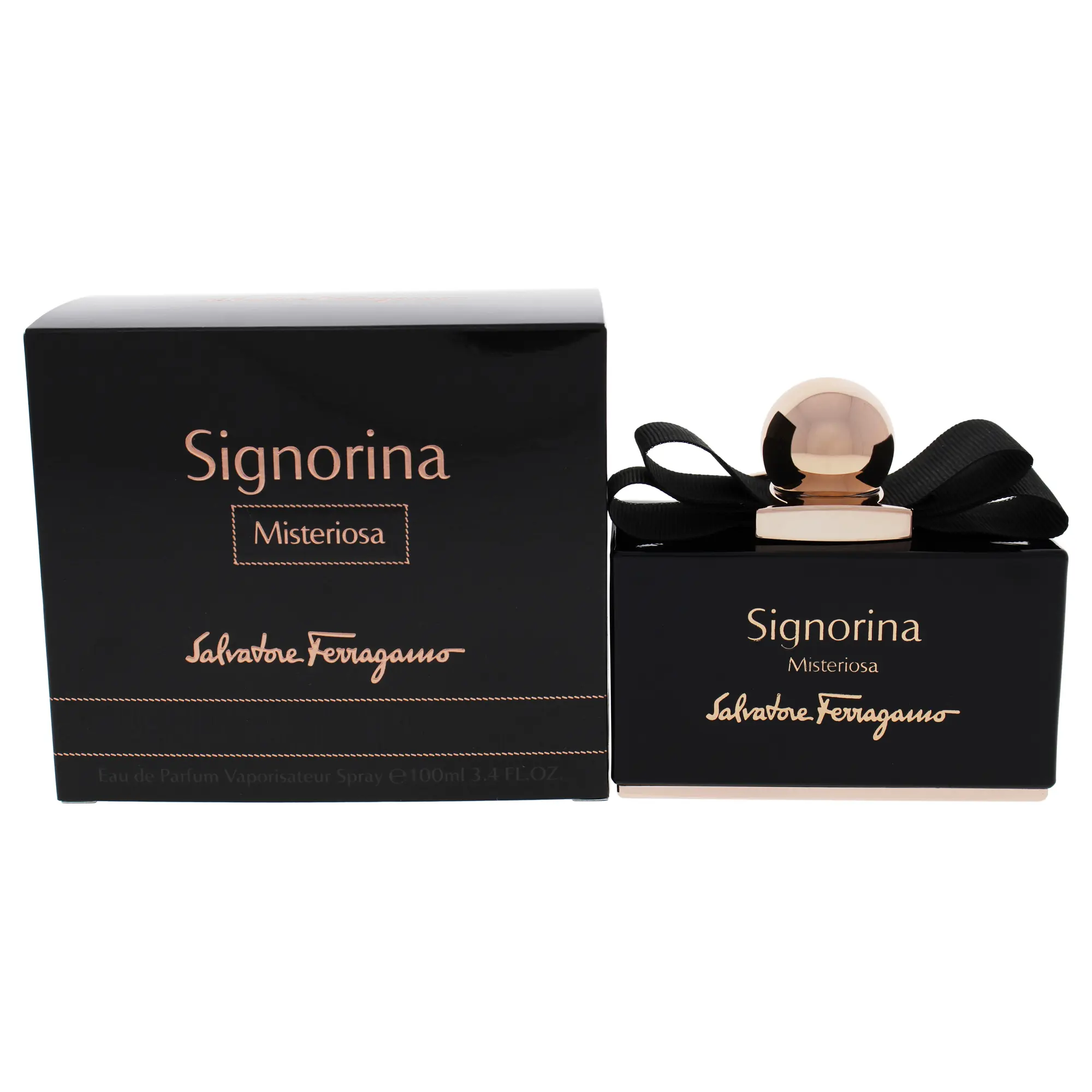 Women's Signorina Misteriosa Luxury Fragrance by Salvatore Ferragamo - 3.4 oz (3 to 3.9 fl oz) EDP Spray with Luxury Box, 3.4Oz