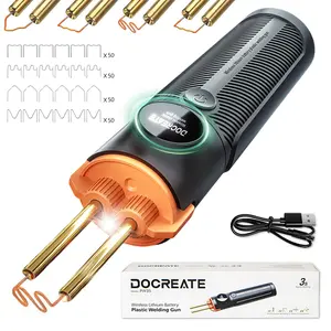 Cordless Plastic Welding Repair Kit, Hot Stapler with 4000mAh Rechargeable Battery, Plastic Crack Repair Tool for Car Bumpers, DIY Fixes