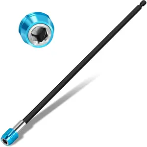 12" Extra Long Drill Bit Extension Set for 1/4" Shank,12" Magnetic Drill Screwdriver Bit Holder Extender, 1/4 Inch Hex Quick Release Bit Holder for Impact Driver Bits