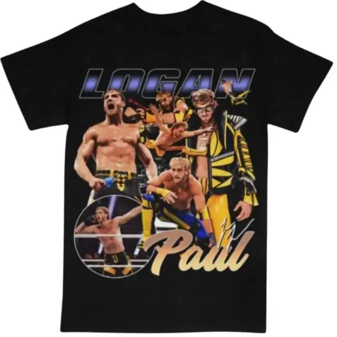 Vintage 90s Logan Paul Tee Shirt, Fashion Cotton, Full Sizes, For Men, For Women