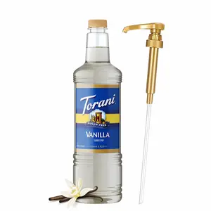 Torani Sugar Free Vanilla Syrup 1 Liter Bottle with Pump