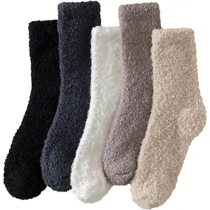Fuzzy Socks For Women, Womens Fuzzy Slipper Sock Super Soft Microfiber Fluffy Cozy Winter Warm Fluffy Crew Socks