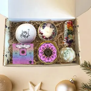 Leo Gift Set, Spa Day Bundle, Birthday Gift, for Mother, Daughter, Friend, Christmas, Gift Set w/ Bath Bomb, Soap, Candle + Sage Smudge Body Care Skin Care Comfort
