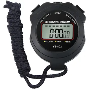 Stopwatch Timer Lap Split Digital Stopwatch with Clock Calendar Alarm, Large Display Stop Watch for Sports Kids Coaches Swimming Running