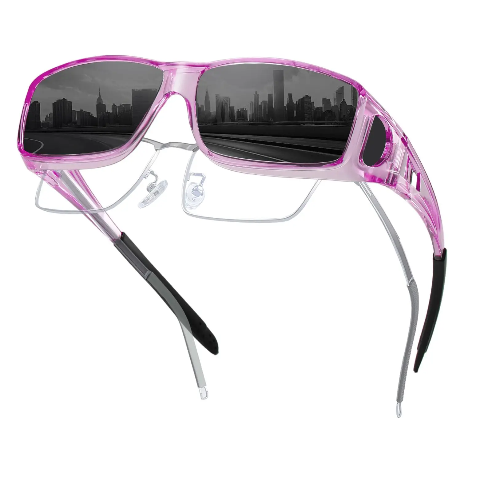 Summer Survivals HAOLOTA Polarized UV400 Sunglasses Fit Over Glasses for Men & Women Driving Classic Shades TR90 Frame TAC Lenses Anti-Reflective Dark Lenses,summer outifit,travel essentials