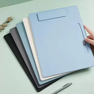 1 piece of A4 folder board PP material, magnetic note board, business writing board can hold pens, can be used as a coaster mouse pad to store important documents, 10*13inch office study