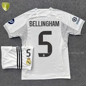 Real Madrid 25/26 Home Football Kit, Soccer Jersey and Shorts Set