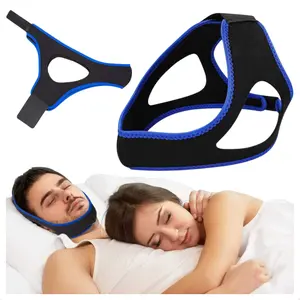 Snoring Chin Strap - Chin Strap for Sleeping, Effective Snore Stopper with Comfortable Neoprene for Better Sleep Adjustable Stop Snoring Device for Men and Women
